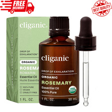 Organic Rosemary Essential Oil for Hair, Skin, Aromatherapy - 100 Pure Natural