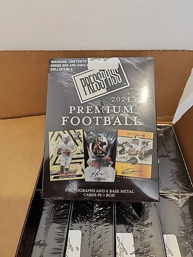 5 AUTOS 2024 Press Pass Premium Football Factory Sealed Hobby Box