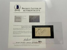 Guglielmo Marconi Autographed Signed Card BAS BECKETT LOA