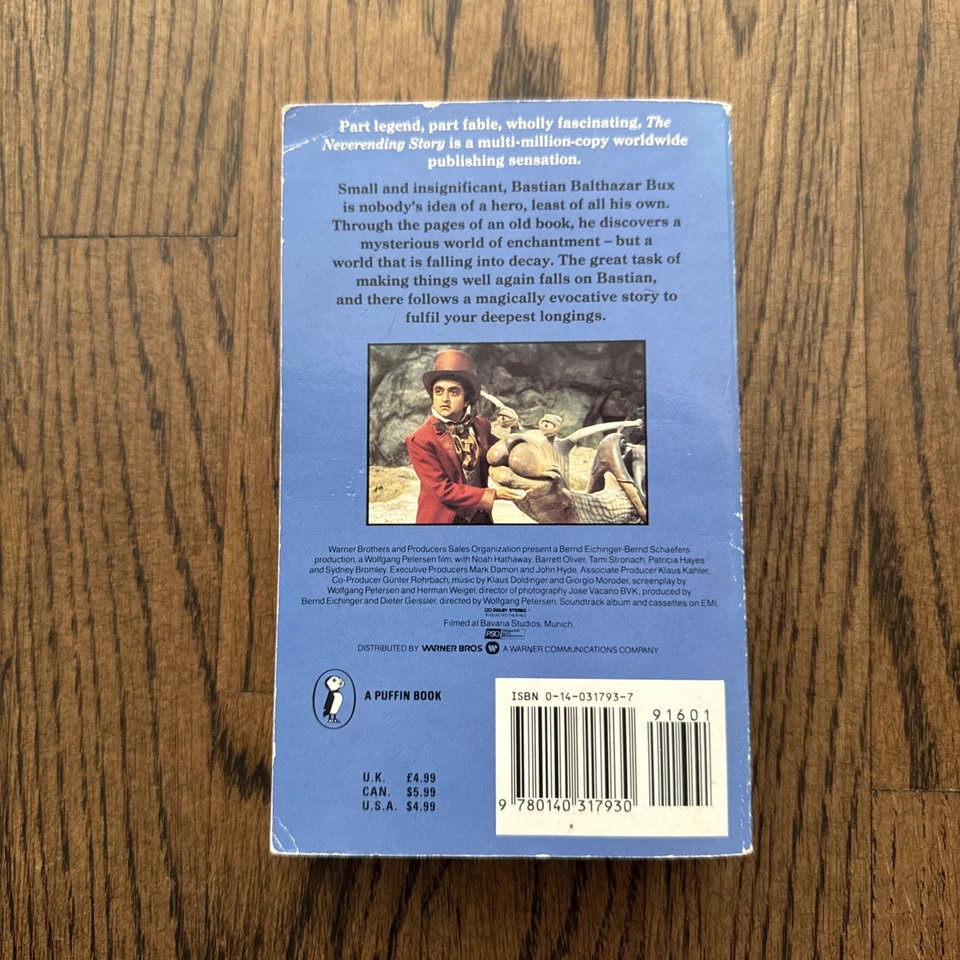 The Neverending Story by Michael Ende Vintage 1985 Paperback Movie Tie-In Puffin - Image 3 of 4