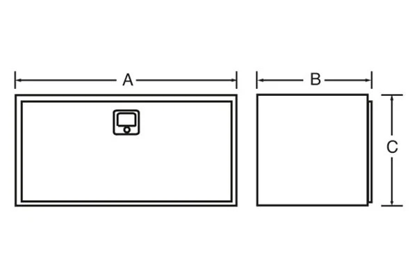 Lund 86236 Single Door Underbody Tool Box Foto 2 de 2