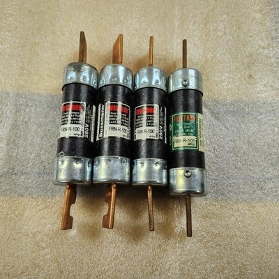 Bussmann Fusetron FRN-R-100 Duel Element Time Delay 100 Amp. 250 Volt Fuse Qty: