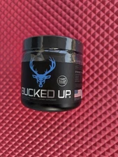Bucked Up Pre-Workout Energy Pump Powder  25 Servings - Blue Raz - Size: 9.3 oz 
