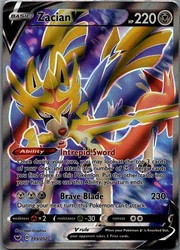Zacian V 195/202 Sword & Shield Full Art Holo