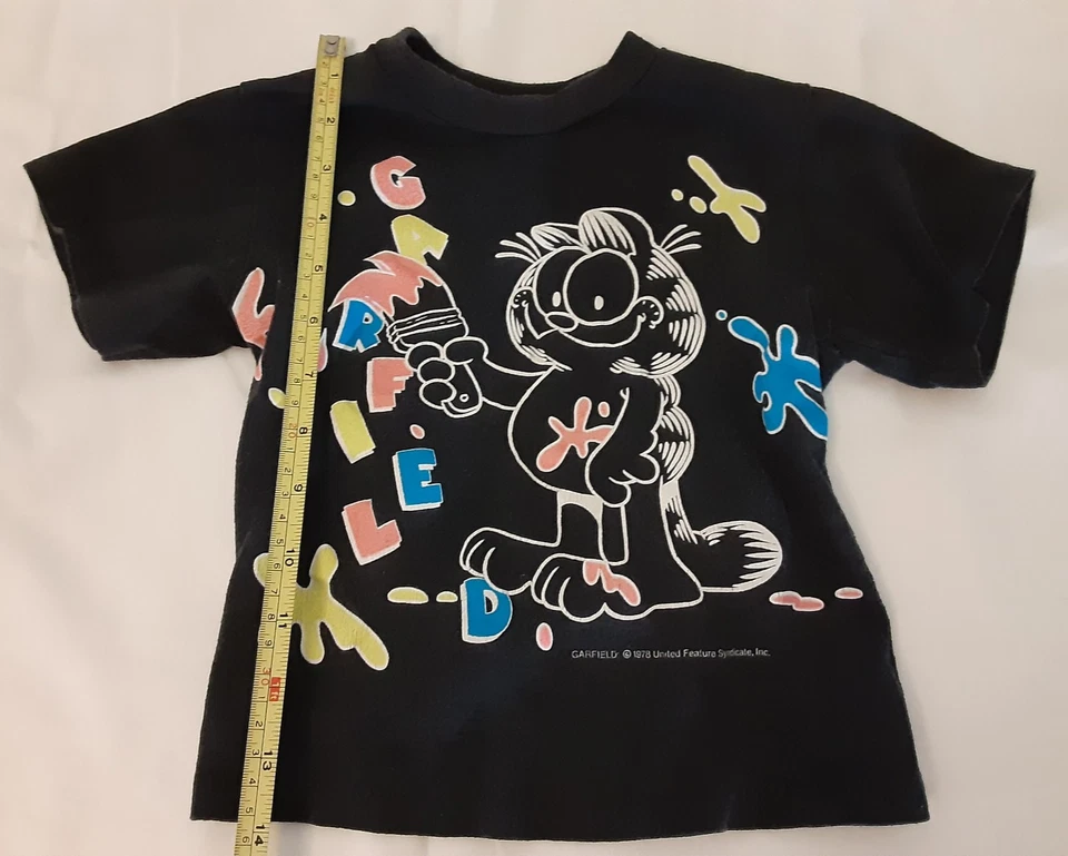 Vintage 1970's GARFIELD Cat Kid's Child's T-Shirt (Tagless, Well Worn) SMALL - Image 2 of 4