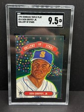 1992 Triple Play Gallery of Stars GS-8 Ken Griffey Jr. SGC 9.5 Mint+ Mariners