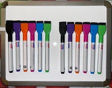 8.5  x 11  Magnetic Whiteboard  12 Dry Erase Markers - Art Minds