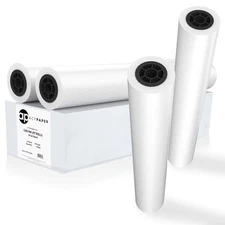 Plotter Paper 36 x 150, CAD Paper Rolls, 20 lb. Bond Paper on 2" Core for CAD...