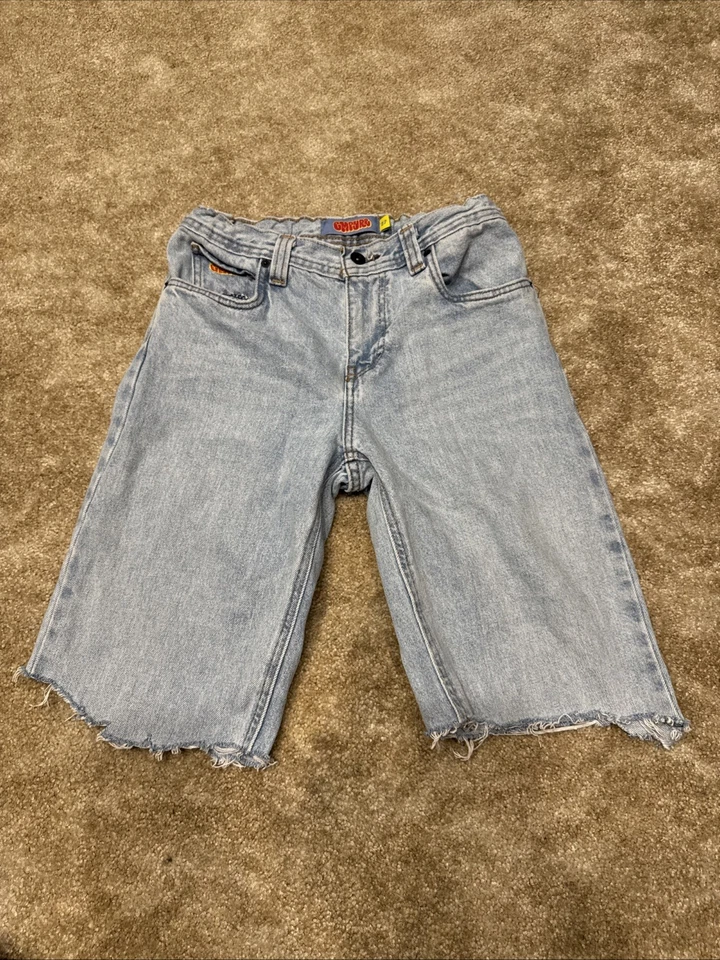 EMPYRE Jean Shorts Size 27 Cutoff Denim Shorts SKATE Y2K Baggy 90s Loose - Image 2 of 4