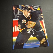 1995-96 Pinnacle Canucks Hockey Card #140 Josef Beranek