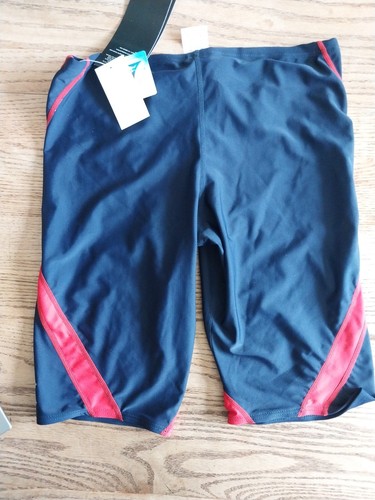 NWT TYR Alliance Splice Jammer Swimsuit Mens Sz 36 Navy / Red UPF 50+ - Picture 5 of 7