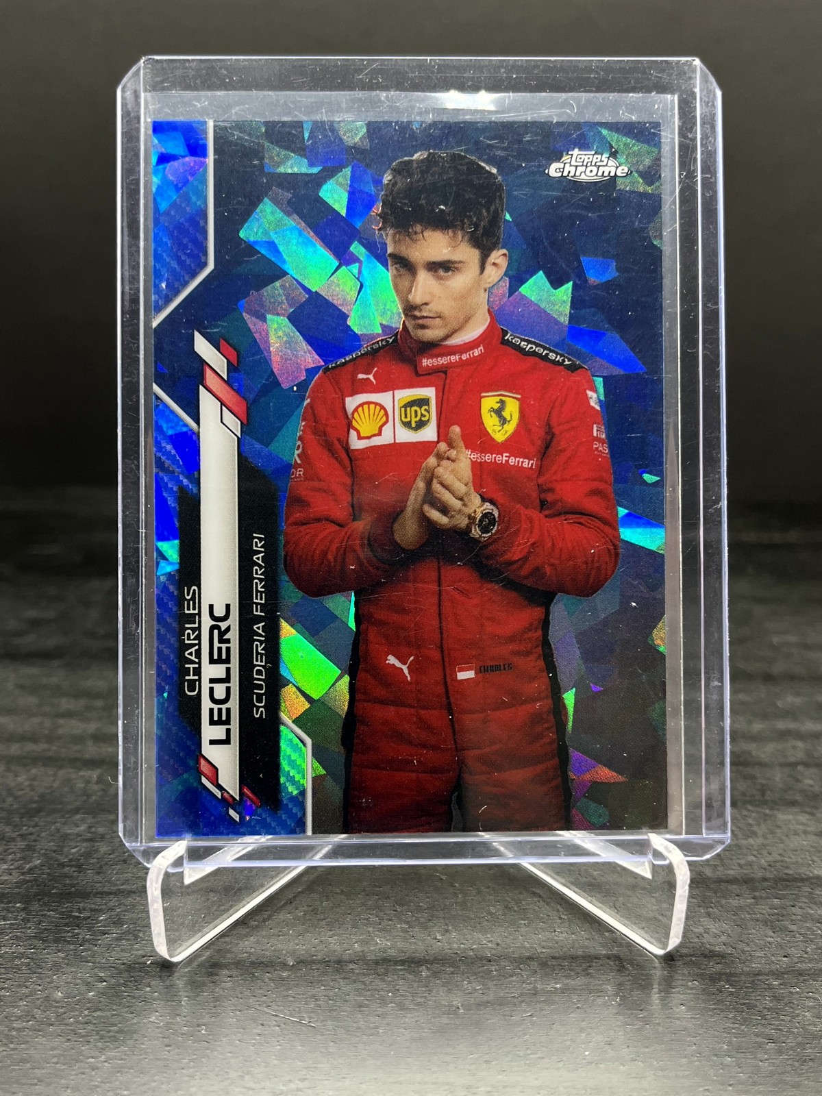 2020 Topps Chrome Sapphire Formula 1 F1 Charles Leclerc Portrait #4 (B)