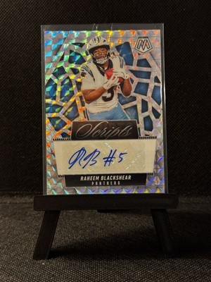 2025 Mosaic RAHEEM BLACKSHEAR #SCR-RBR Scripts Silver Mosaic AUTO - Panthers