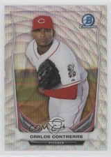 2014 Bowman Chrome Prospects Silver Wave Refractor 2/25 Carlos Contreras 0jd0