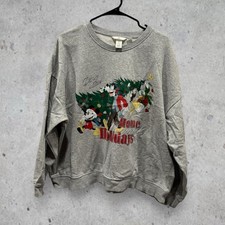 H M Disney Mickey Mouse Home For The Holidays Sweater Large