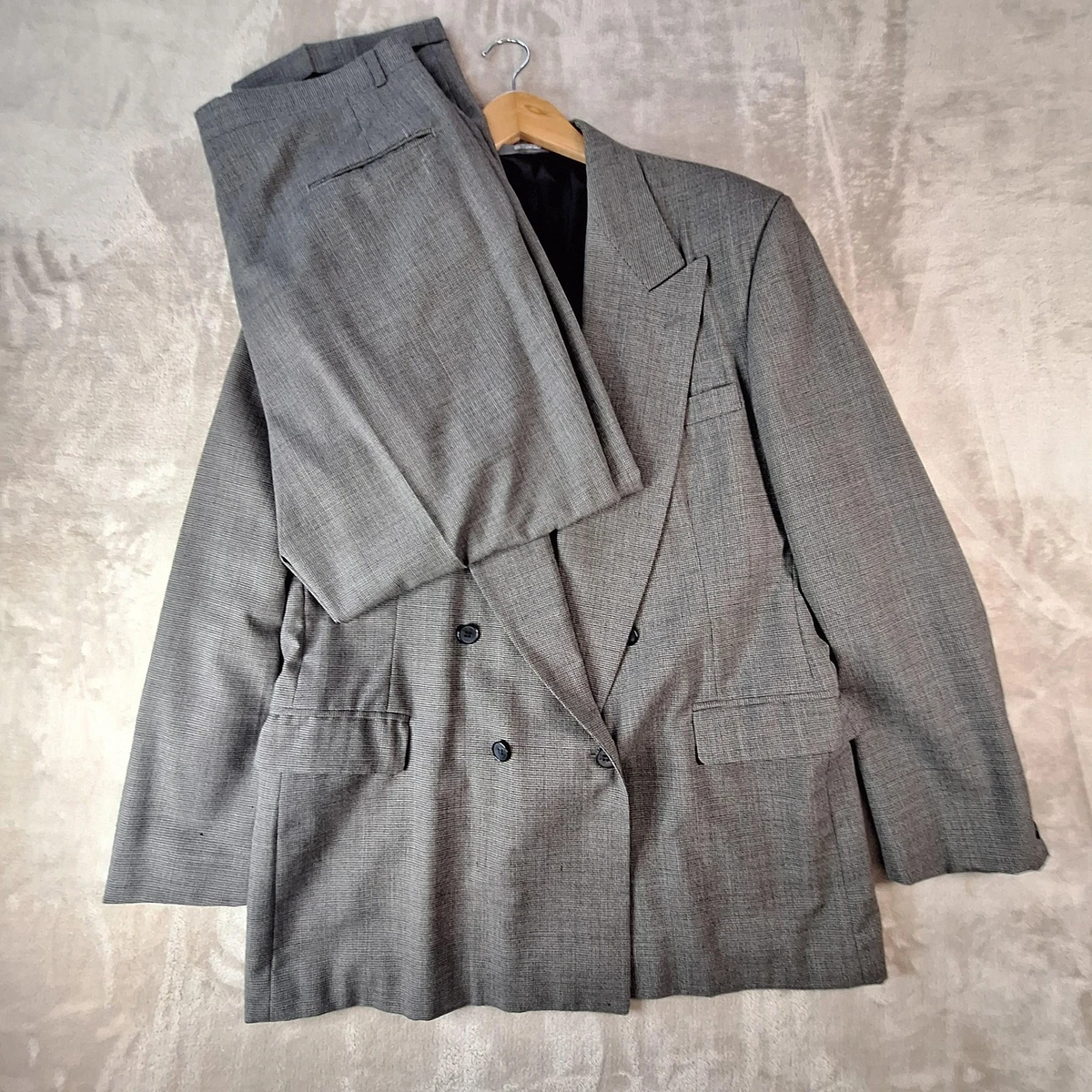 vintage double breasted suit products for sale | eBay