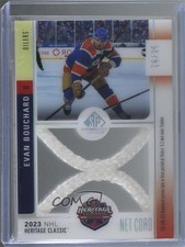 2024 SP Game Used 2023 Heritage Classic Net Cord Relics 16/35 Evan Bouchard 1s57