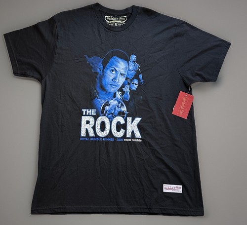 The Rock Dwayne Johnson Mitchell & Ness Men’s Size XL WWE Royal Rumble Shirt