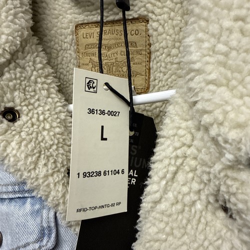 Levi's Women’s Size Large Original Sherpa Trucker Denim Jacket New With Tags - Picture 7 of 12