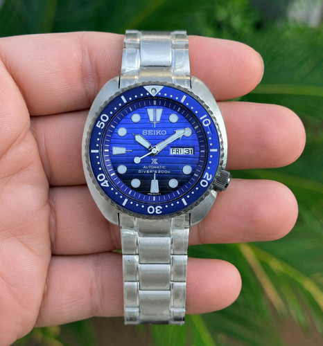 Seiko Prospex Save the Ocean Special Ed Blue Whale Dial Automatic Diver SRPC91K1