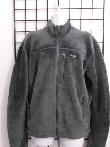 PATAGONIA / R ? MENS LARGE==GRAY / POLARTEC WINDBLOCK / FLEECE  JACKET