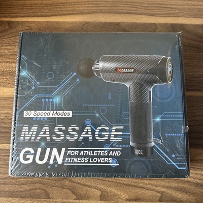 New Massage Gun 30 Speed Modes For Athletes Touchscreen Muscle Massager SEALED 