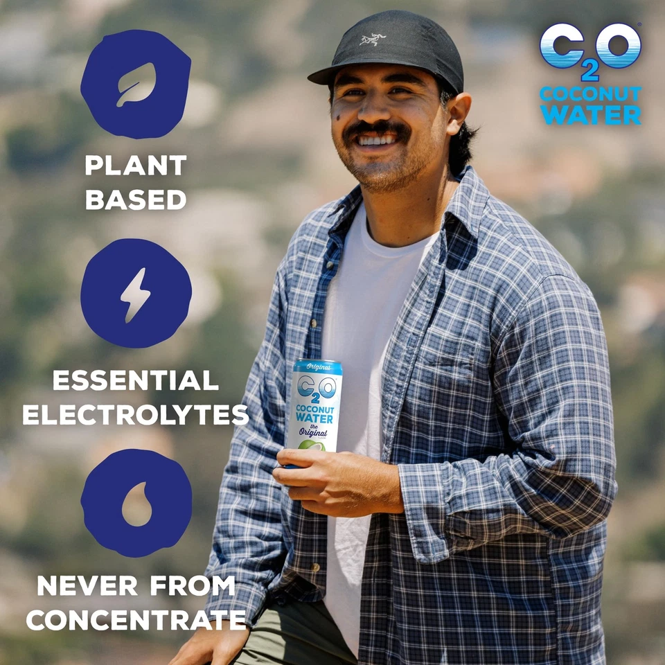 C2O  Coconut Water The Original Flavor 24Pack  Made with Fresh Coconut Water 1 - Image 3 of 4