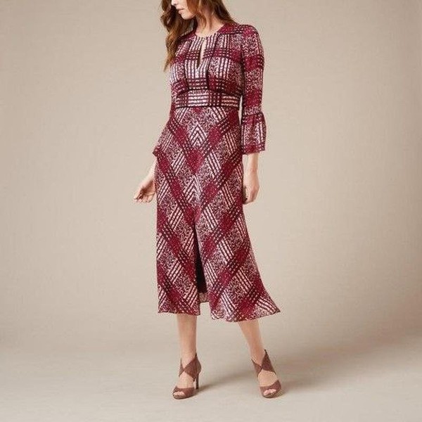 Women L.K.Bennett Dress Black Silk 32 / XXS / 40