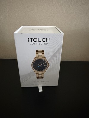iTOUCH CONNECTED Analog Smartwatch Gold Stainless Steel Band iOS Android