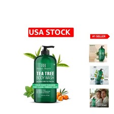 All-Natural Tea Tree Body Wash - 16 Fl Oz Moisturizing Shower Gel for Daily Care