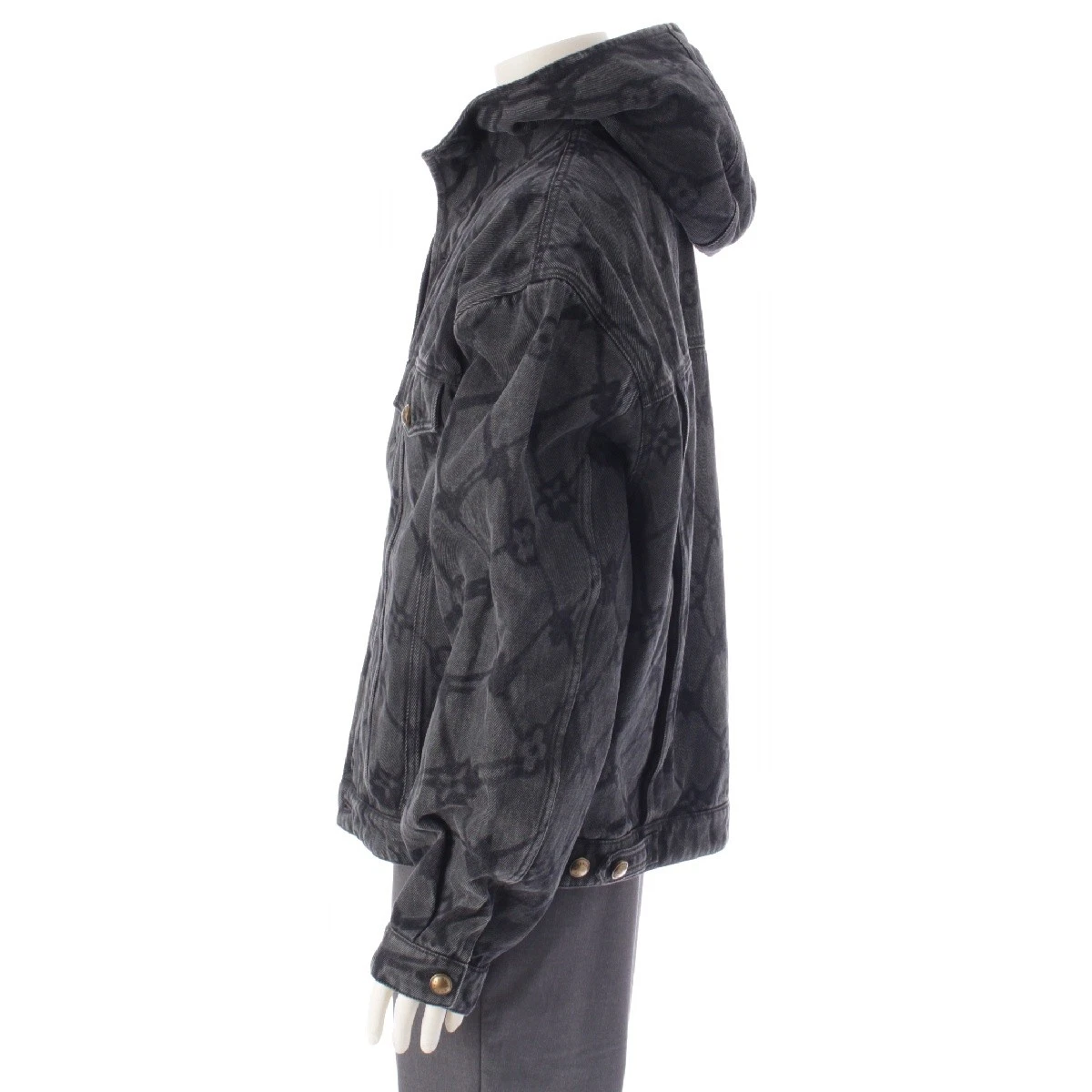 LOUIS VUITTON（LV） LOUIS VUITTON 24 anni cotone monogramma denim cappuccio blouson giacca capospalla 1...