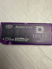 LEXAR MEDIA 256MB MEMORY STICK + SELECT 128MB X 2 + TESTED