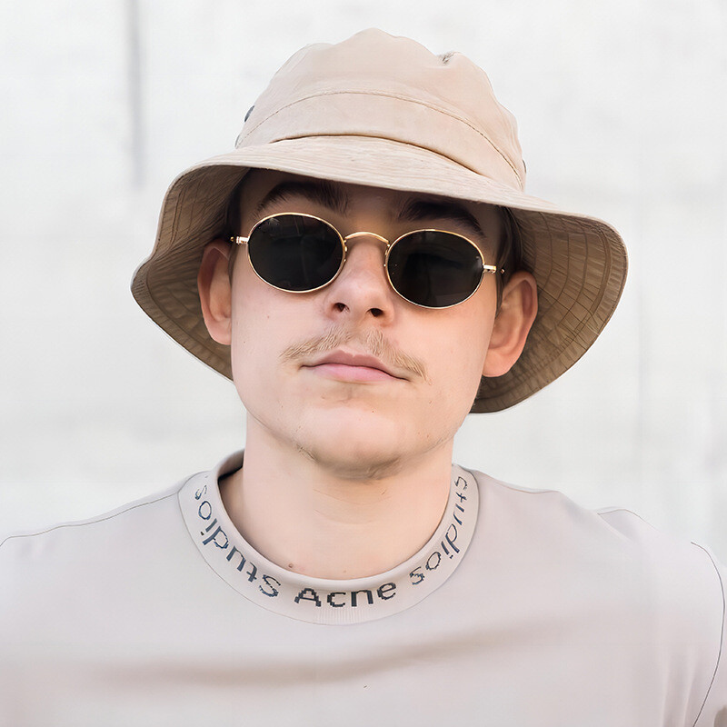 Vintage Retro Round Sunglasses Classic Mens Women Small Oval  display picture 2