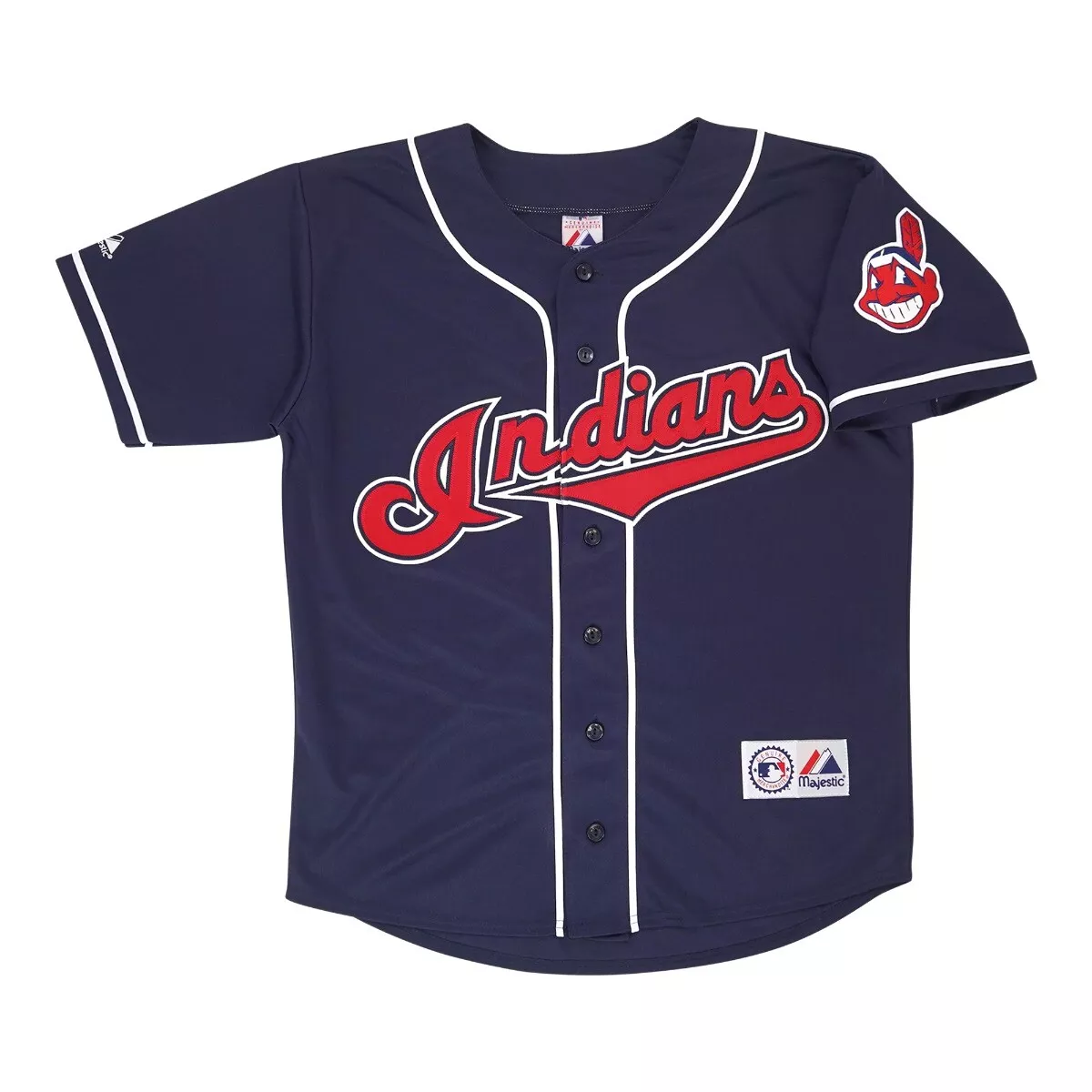 Bob Feller Cleveland Indians Alt Navy Jersey w/ Team Patch Men's (S-3XL)