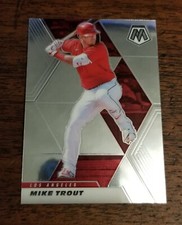 MIKE TROUT MOSAIC SILVER BASE LOS ANGELES ANGELS #103 2021 21 PANINI