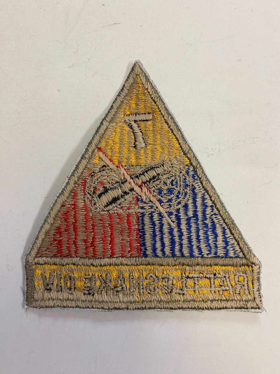 F0324 Repro WW2 US Army 7th Armored Rattlesnake Division IR16A | eBay