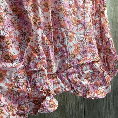 Art Class Floral Pull On Skirt Girls Size Large 10-12 Pink Elastic Waist - Picture 8 of 19