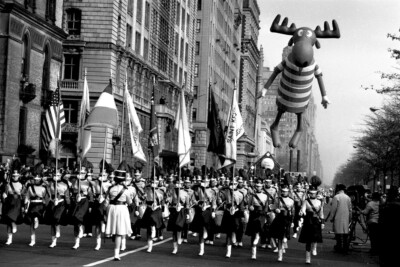 1950s Macy's Thanksgiving Parade Bullwinkle Moose Balloon 8 x 10 photograph