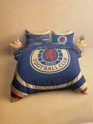 Rangers FC Reversible Pulse Duvet Cover Set - Universal Textiles