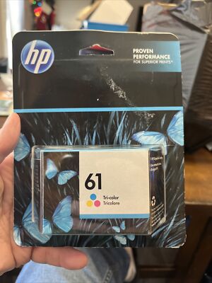 HP ORIGINAL INK CARTRIDGE 61 TRI-COLOR HP DESK JET & ENVY. Exp 4/2023