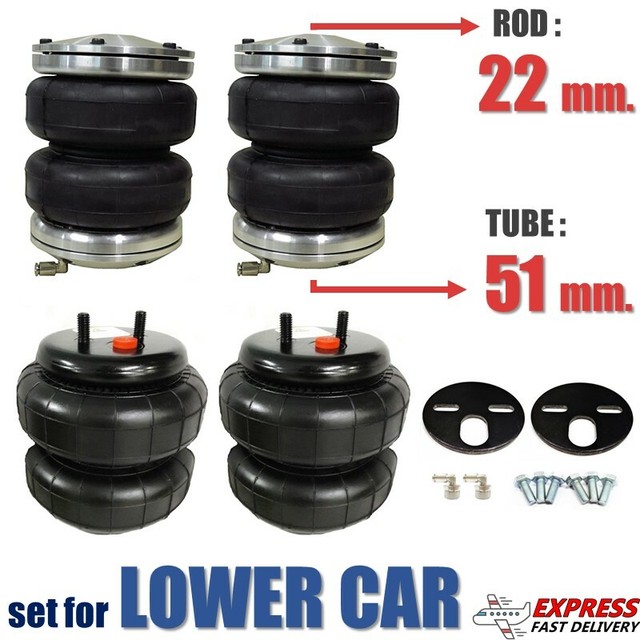 4 Standard Air Bag 2,500 fit Shock 22,51 mm Spring/Ride Suspension