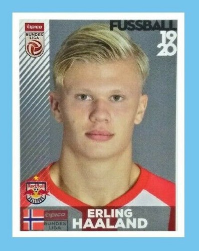 STICKER PANINI 2019/20 DANNI HAALAND ROOKIE #32 SALZBURG ANASTATIC REPRINT