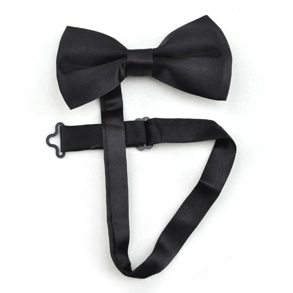 5pcs Formal Solid Multiple color Banded Satin Bow Tie (Combos Set of 5 ties) - Image 3 of 4