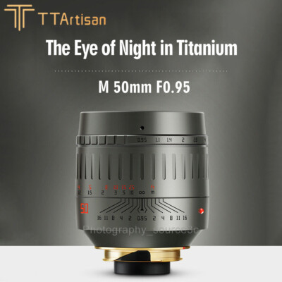 TTartisan 50mm F0.95 Lens MF Full Frame for Leica M mount M3 M9 M10 Camera Lens
