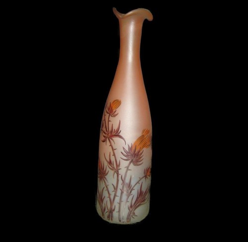 Antique Charles Vessiere Nancy Art Nouveau Thistles Cordial Liqueur Set For Two. - Picture 9 of 14