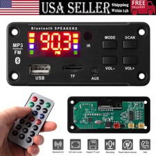 MP3 Player Bluetooth 5.0 Decoder Board 2x25W Amplifier Car FM Speaker Module USA