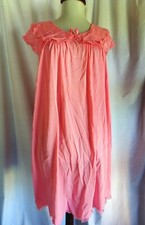 Vintage Pink sleeveless Shadowline waltz gown, Medium, nylon