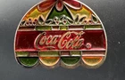 Vintage Coca Cola Tiffany Style Stained Glass Hanging Sun Catcher