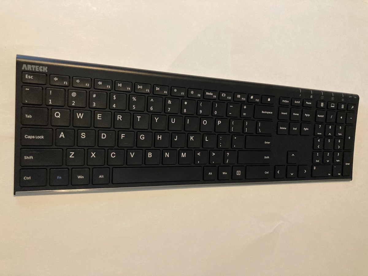 Arteck HW192 Universal Slim Stainless Steel Wireless Keyboard