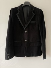 Apc Velvet Suit Blazer Jacket Black Medium